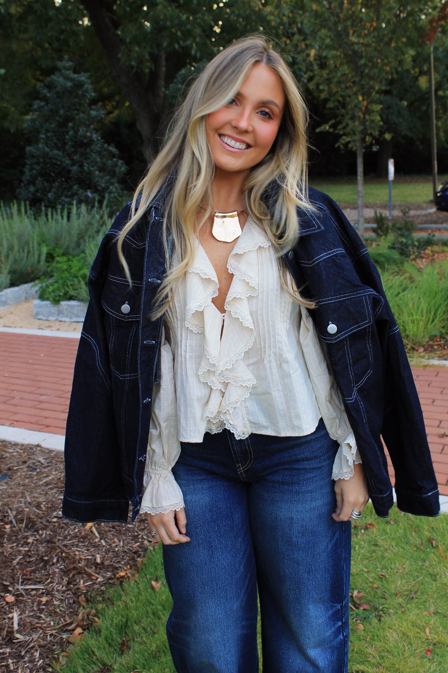 The Ruffle Lace Blouse