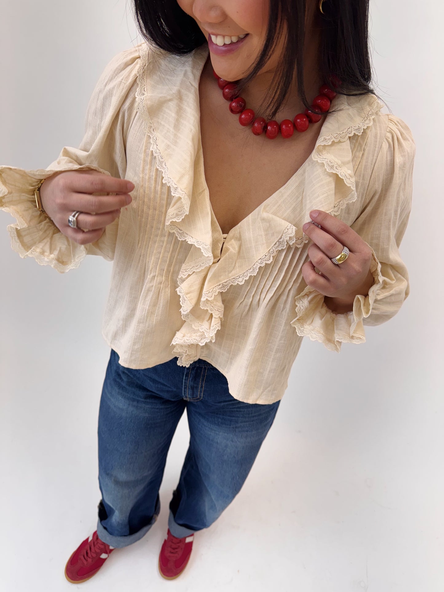 The Ruffle Lace Blouse