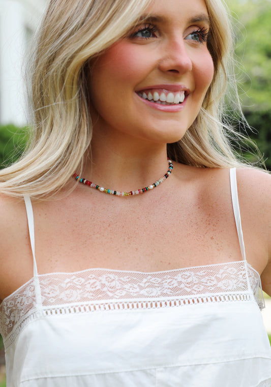 Happy Hour Beaded Necklace