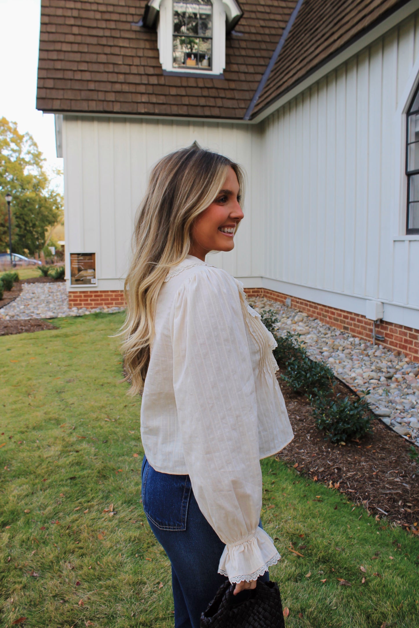 The Ruffle Lace Blouse