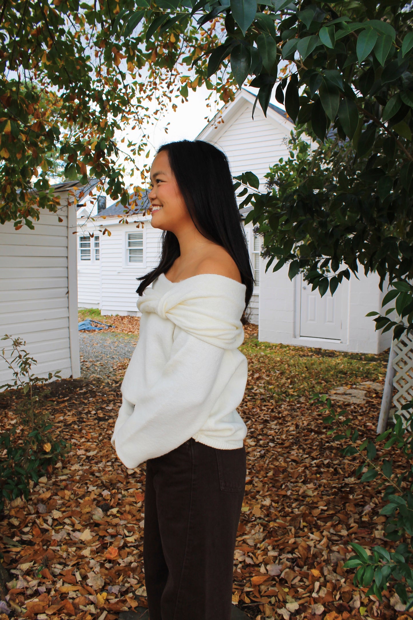 Ivory Knot Sweater