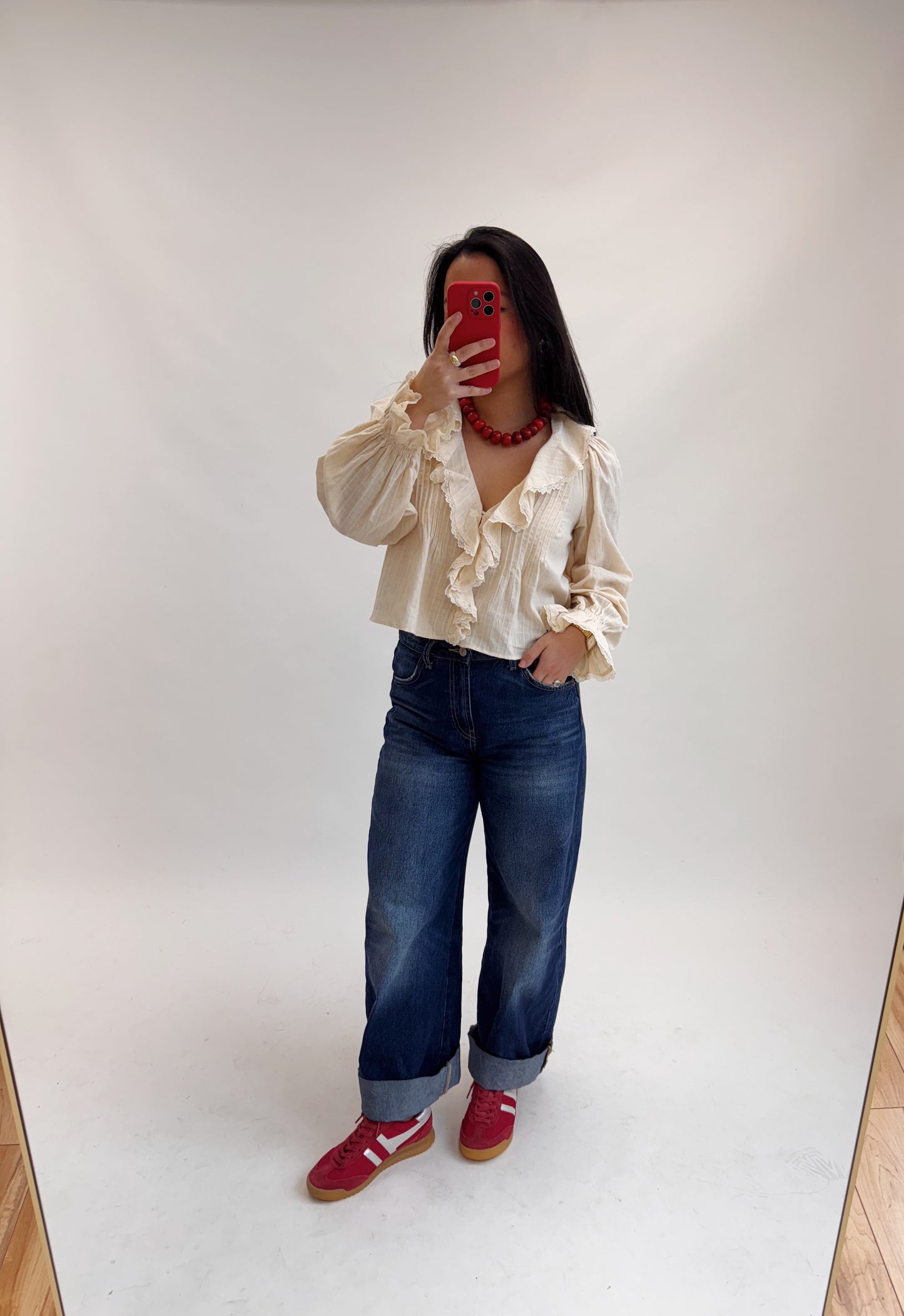 The Ruffle Lace Blouse