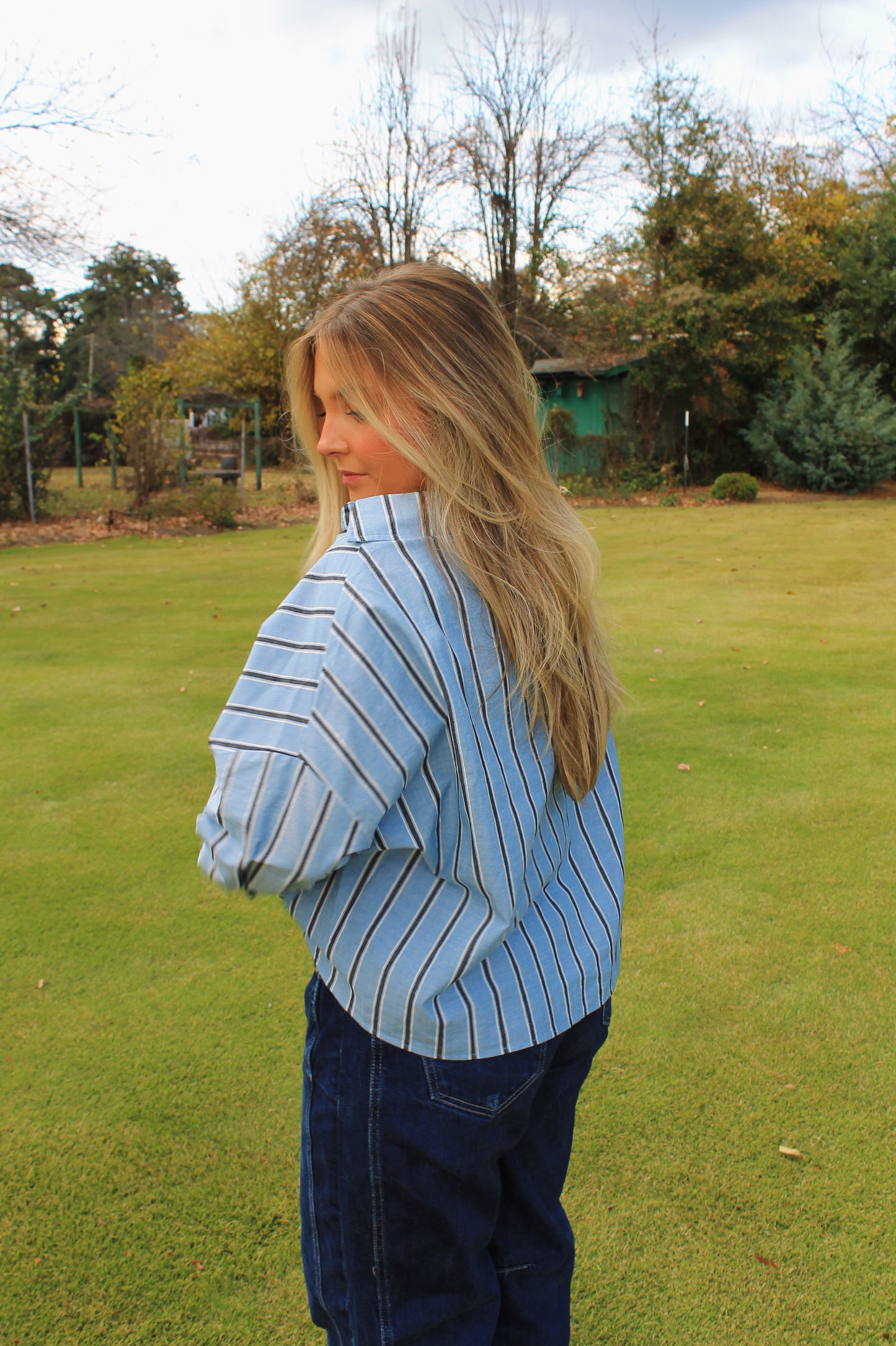 Striped Button Down Top