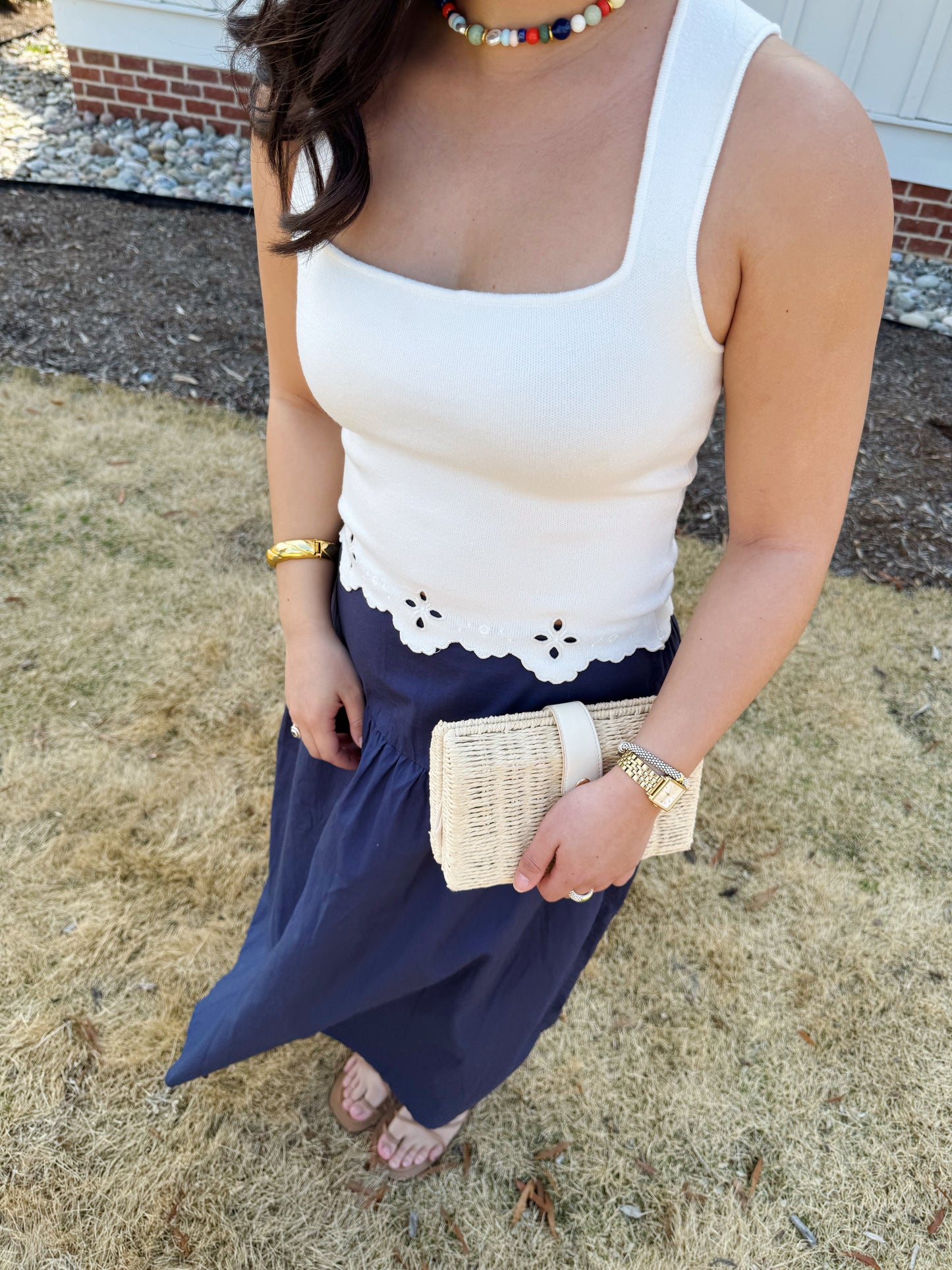 Eyelet Sweater Top