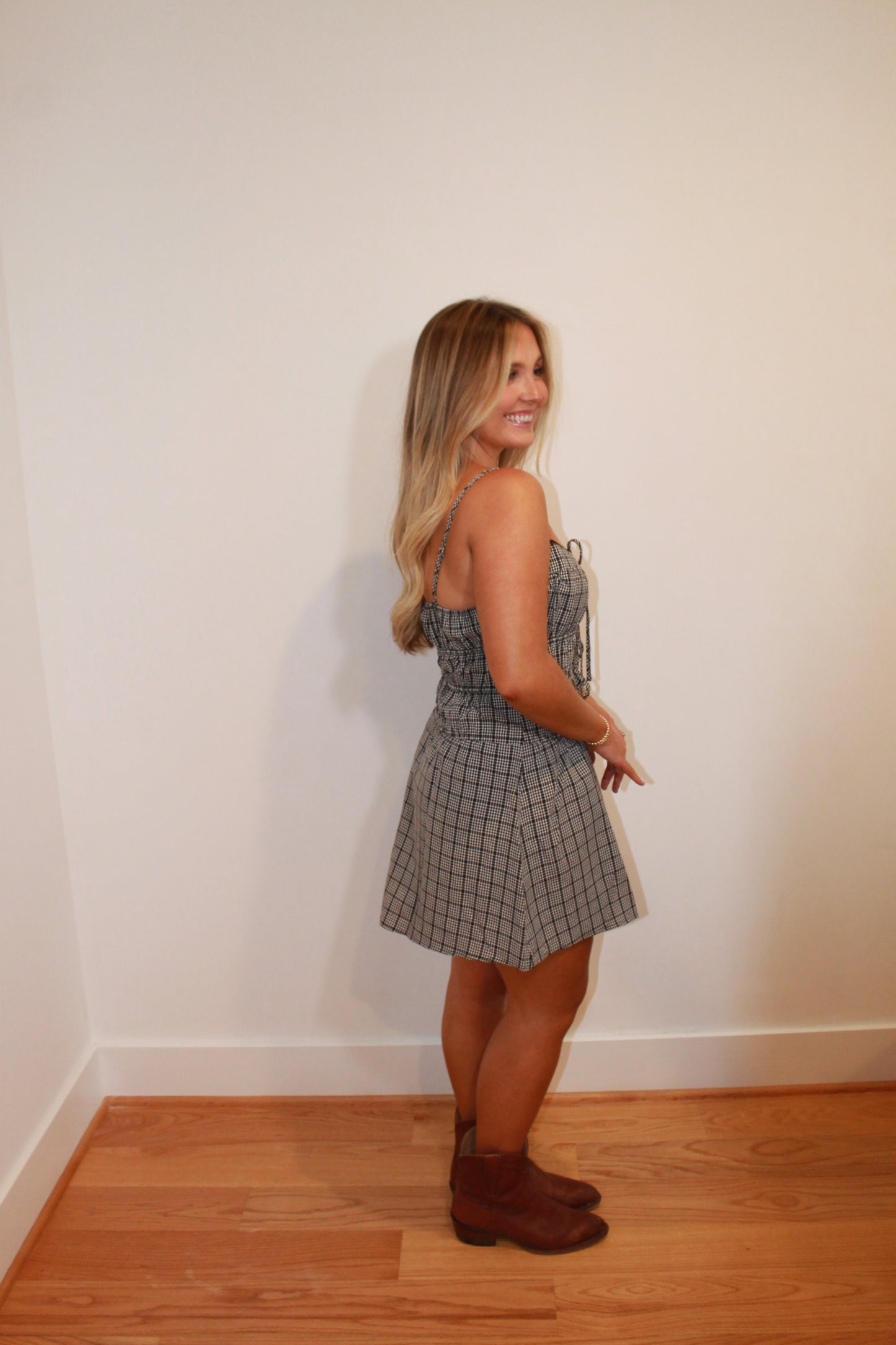 Gingham Mini Dress