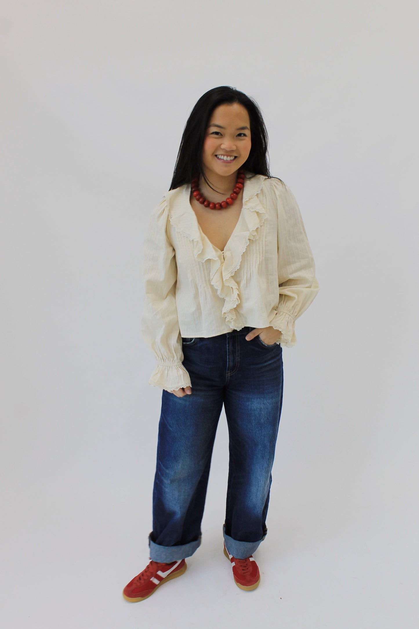 The Ruffle Lace Blouse