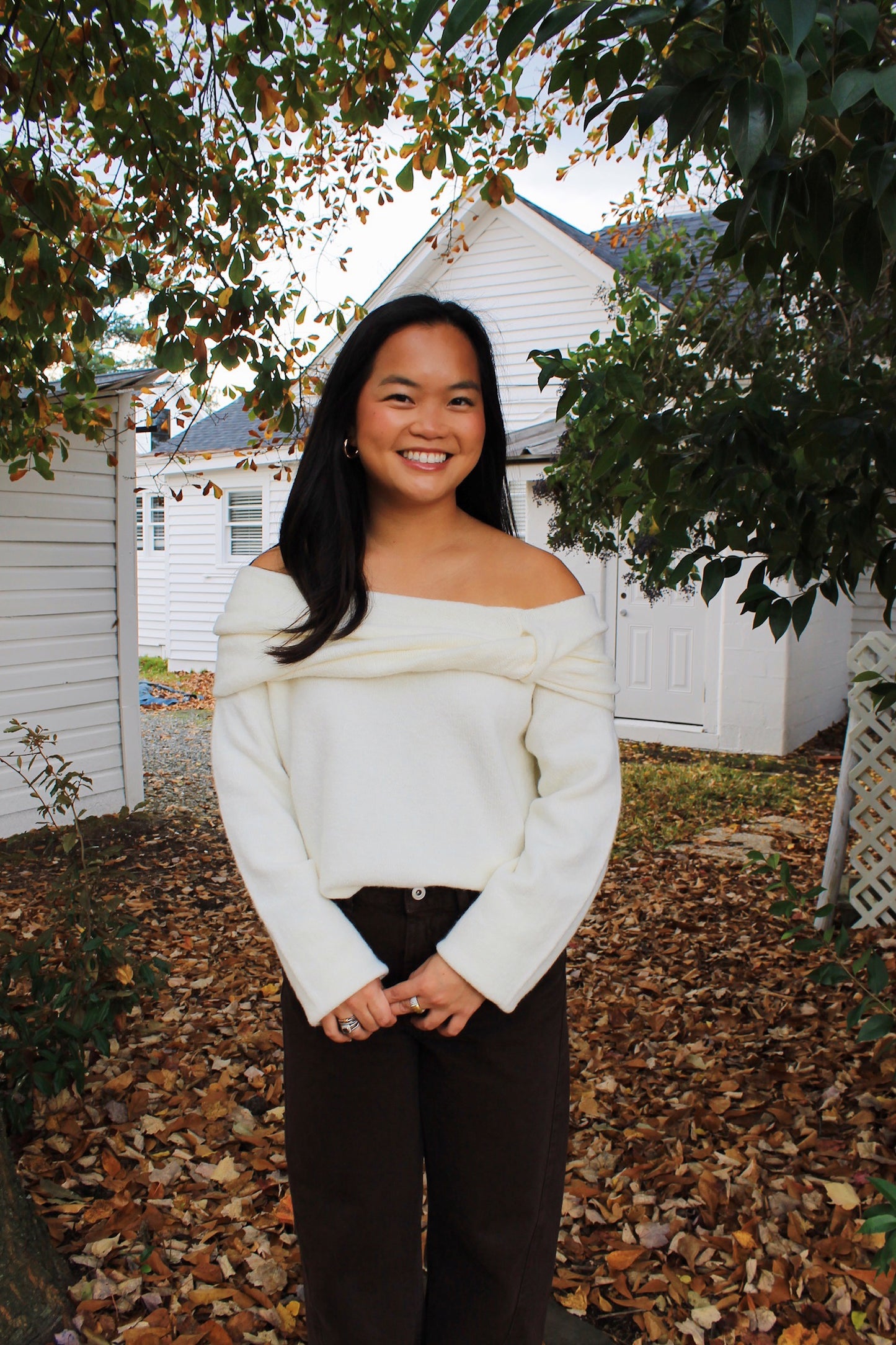 Ivory Knot Sweater