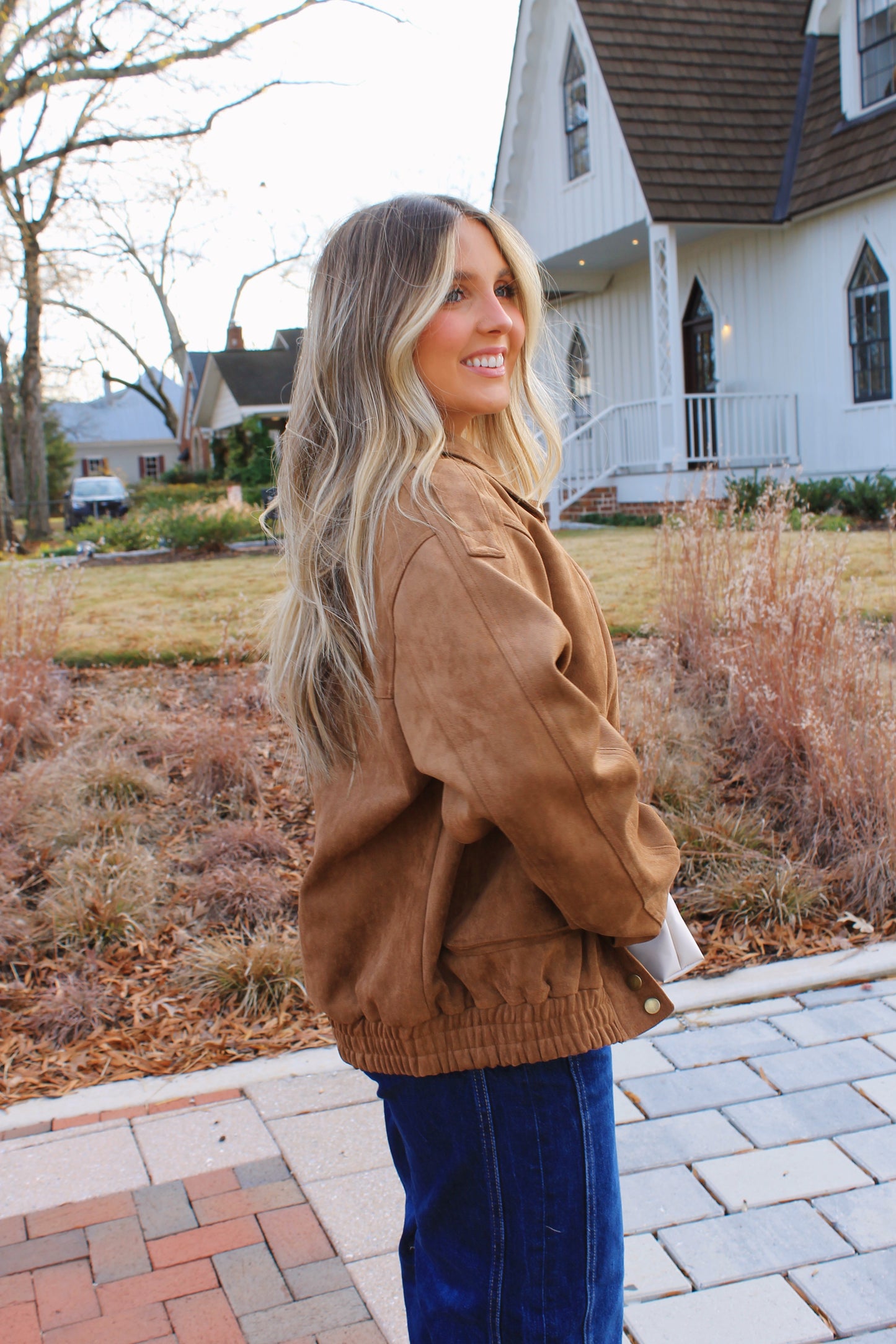 Relaxed Suede Jacket