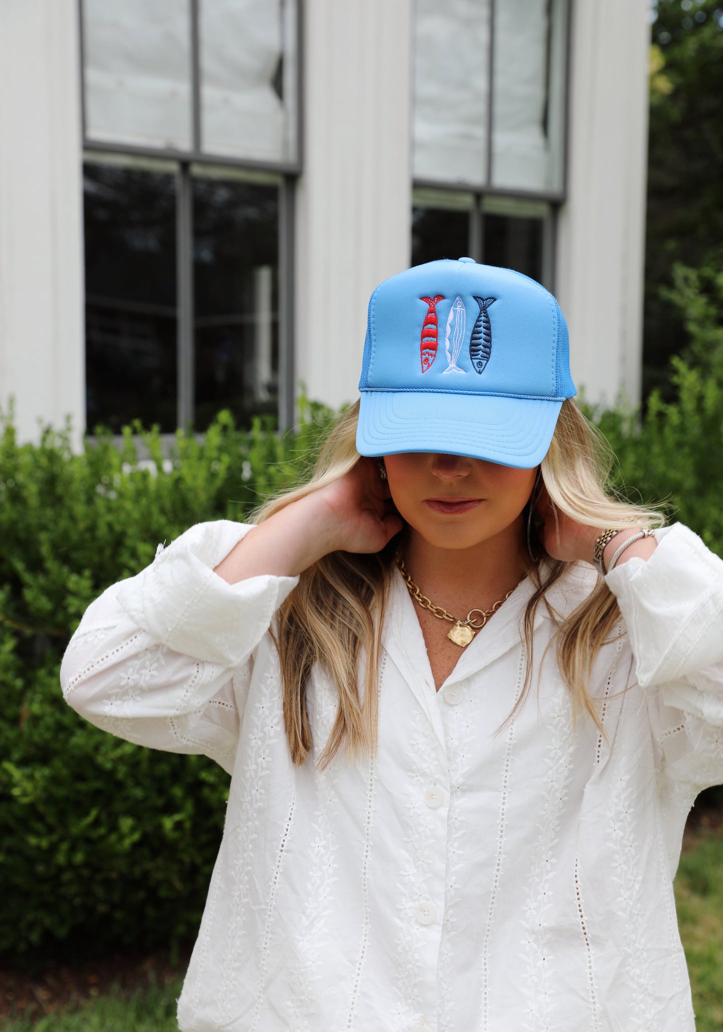 Sardine Hat - red white & blue