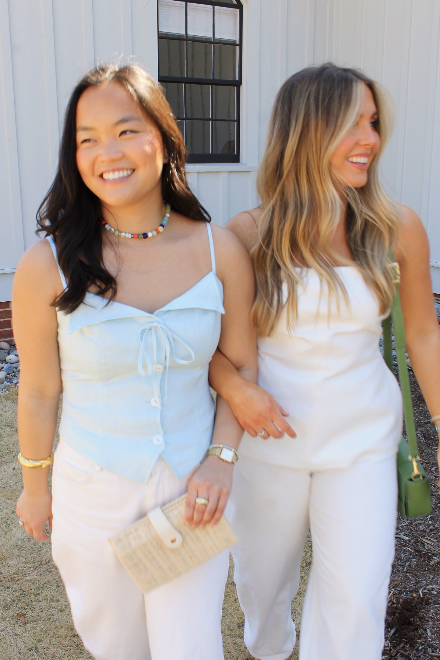Linen Button Top