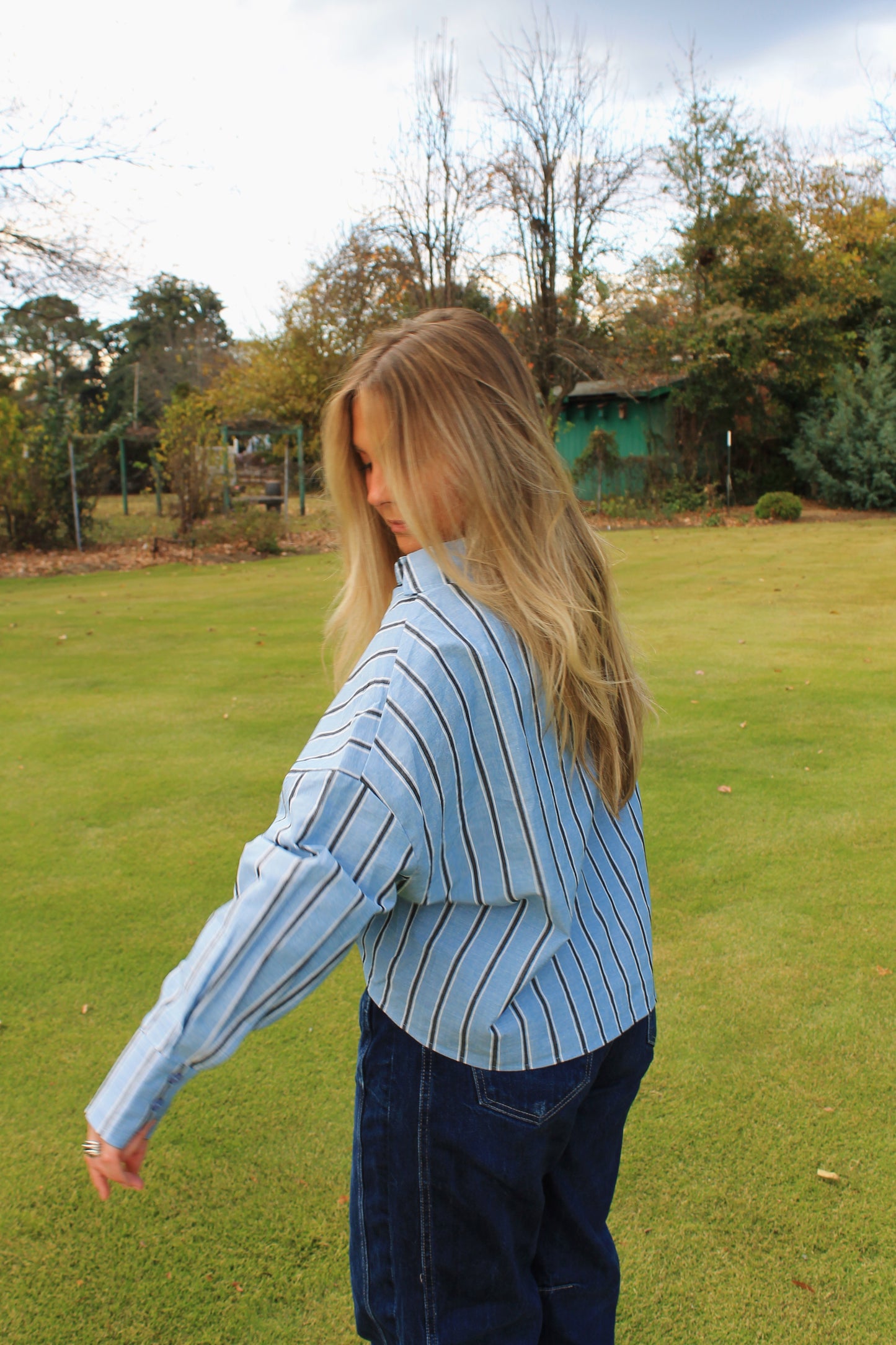 Striped Button Down Top