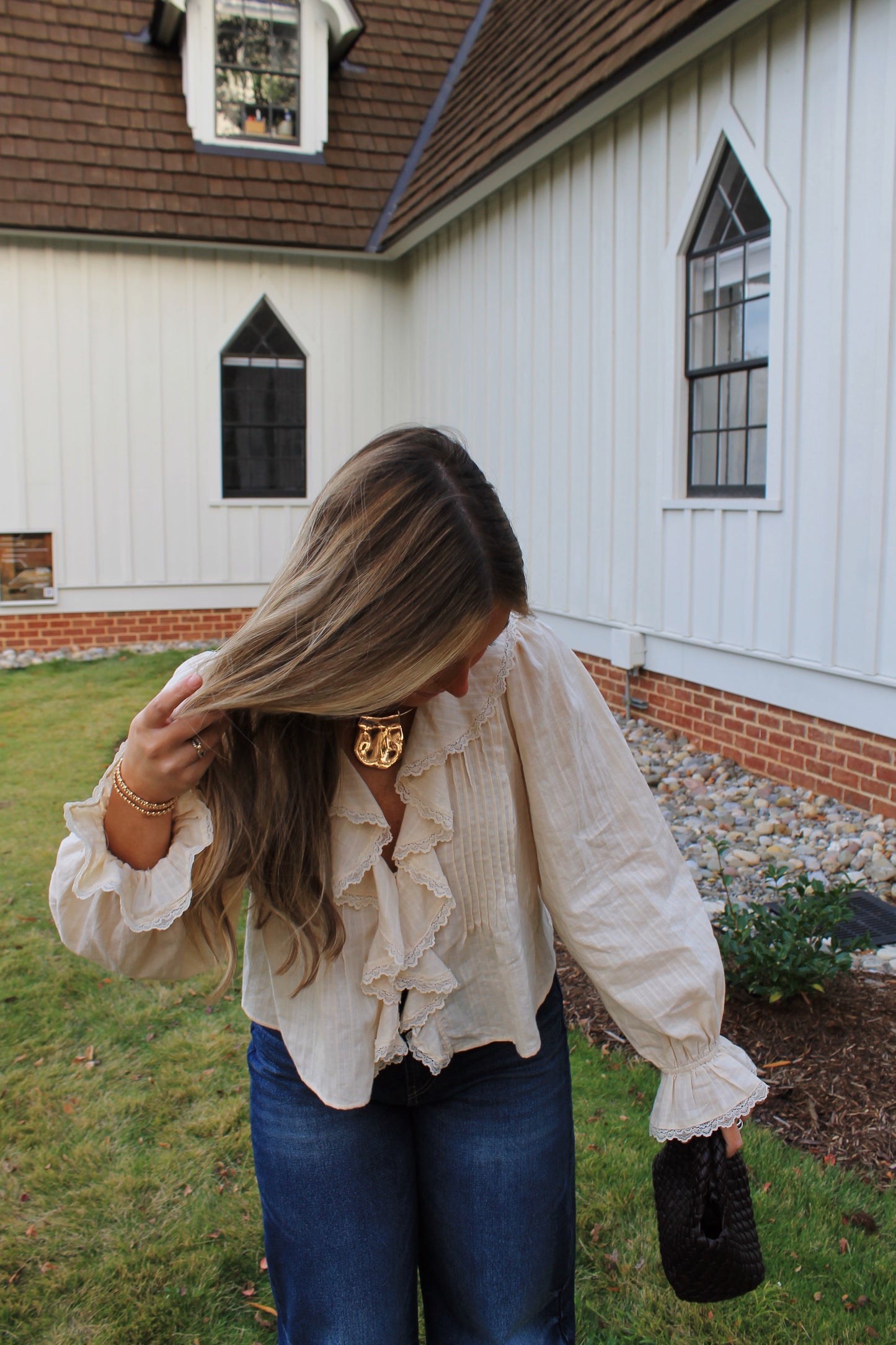 The Ruffle Lace Blouse