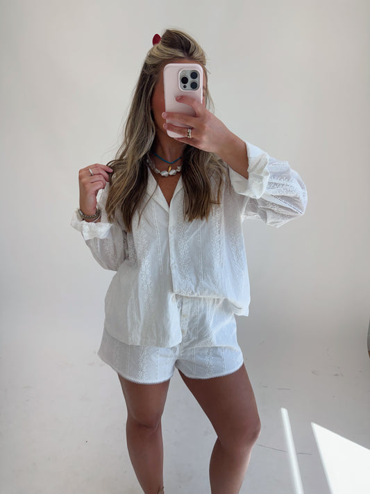 Harbor Lace Button Down