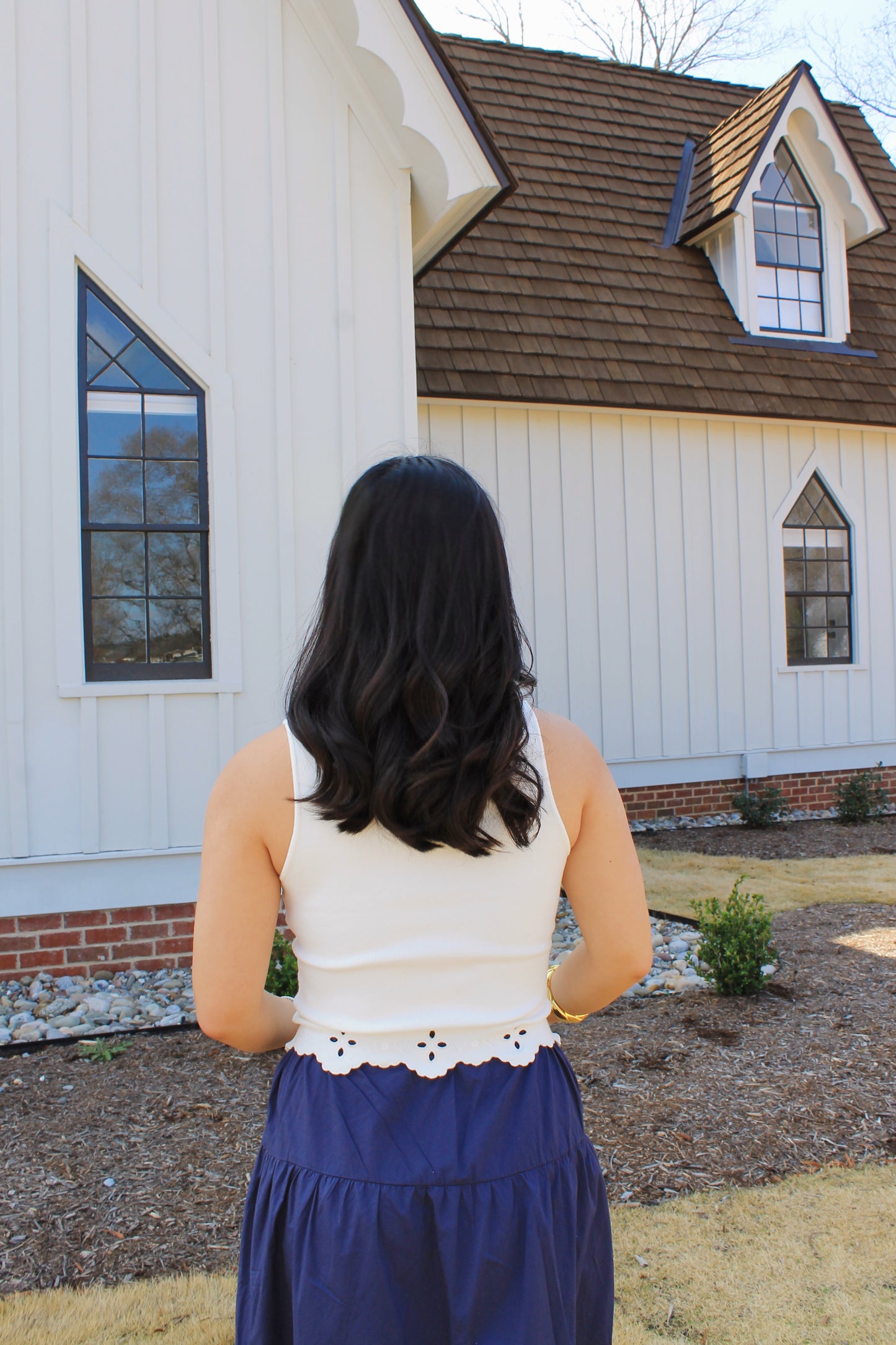 Eyelet Sweater Top