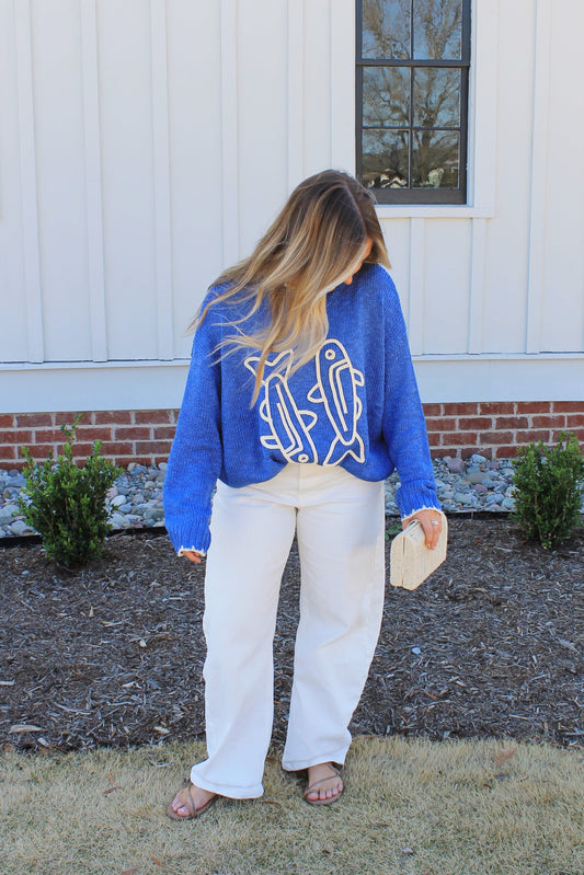 Blue Tide Sweater