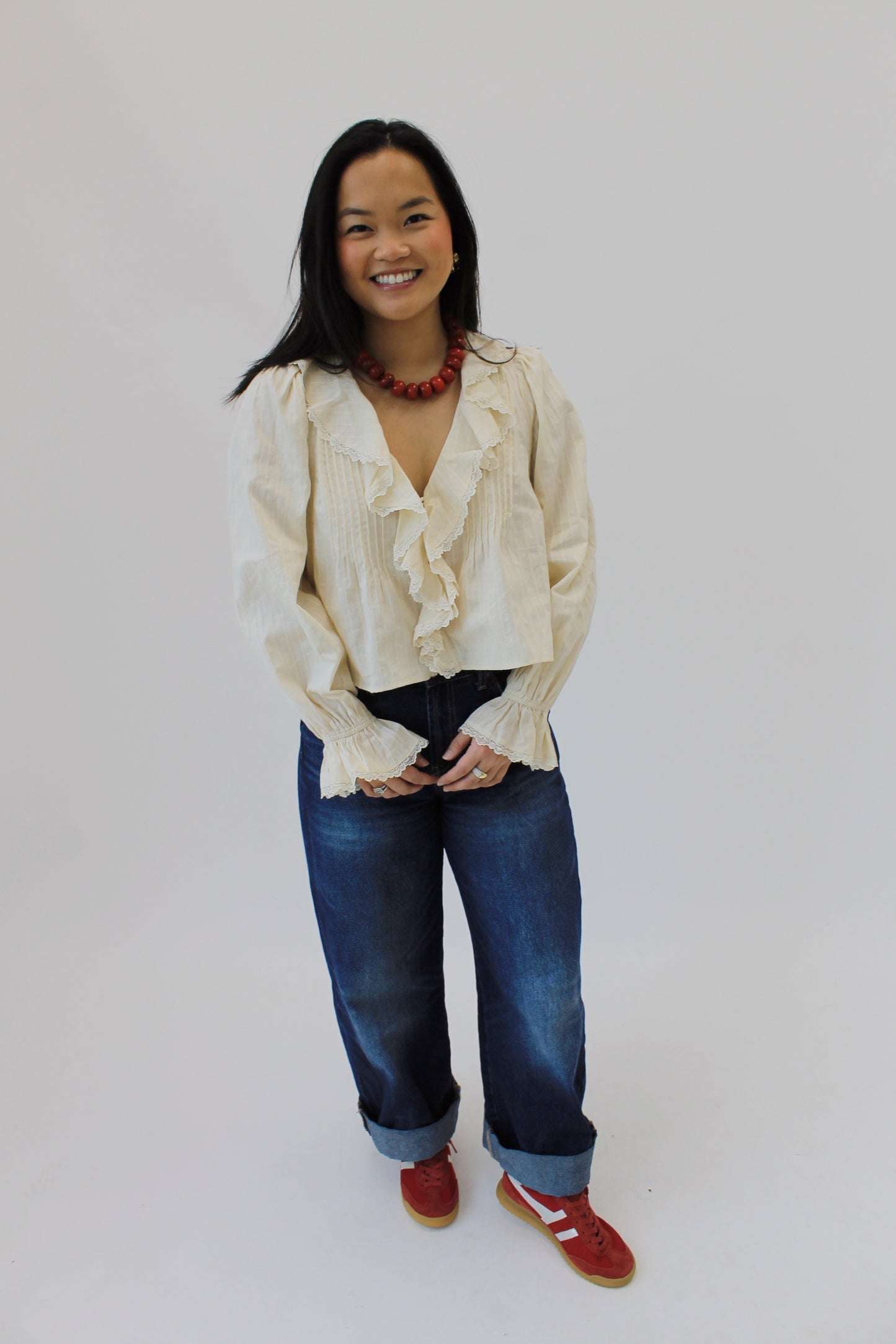 The Ruffle Lace Blouse