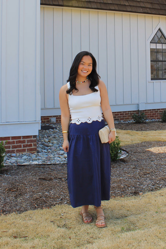 Eyelet Sweater Top