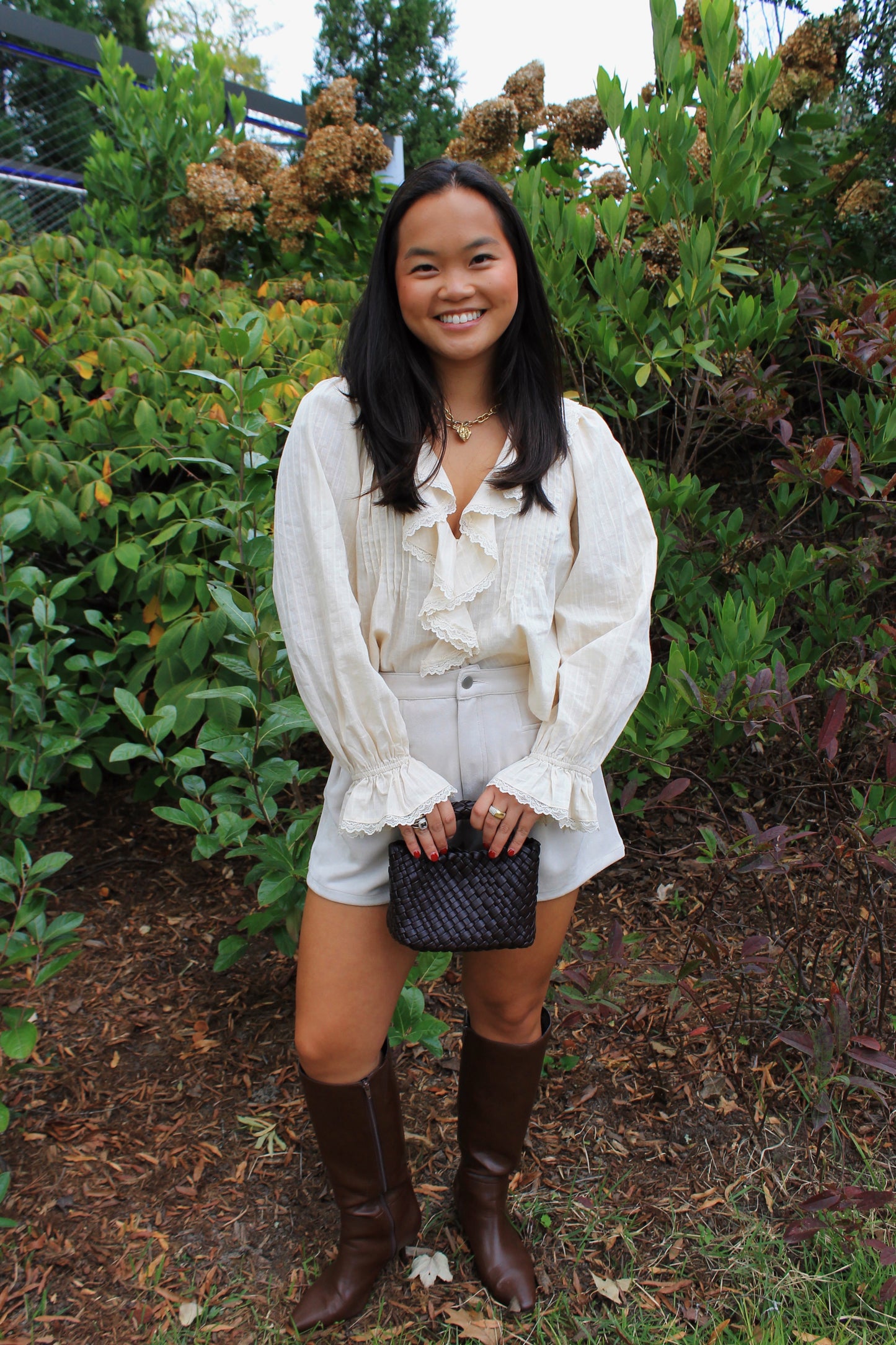 The Ruffle Lace Blouse