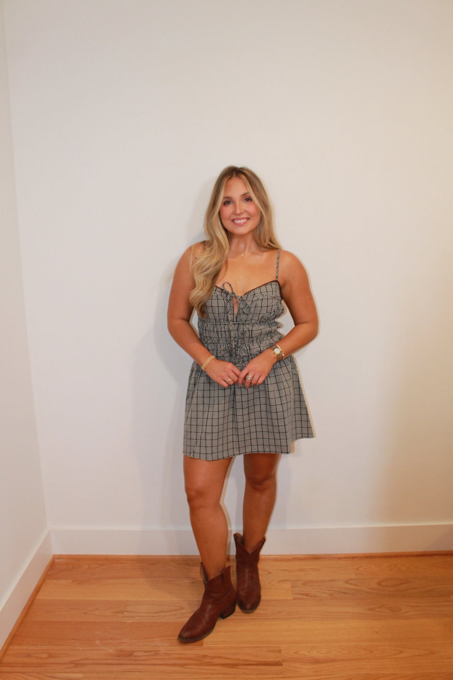 Gingham Mini Dress