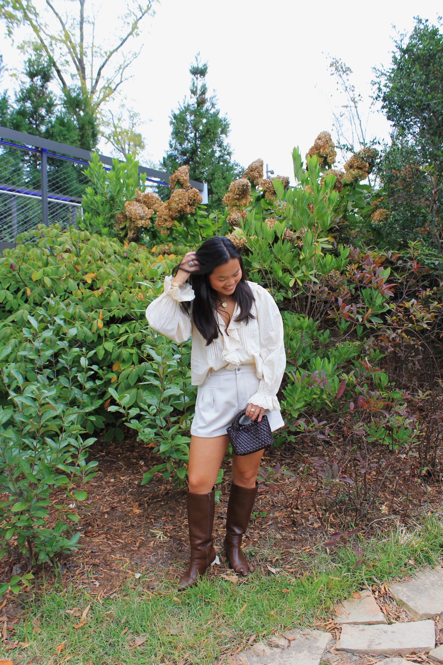 The Suede Pleat Shorts